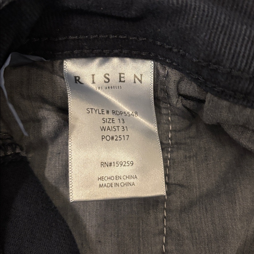 Risen Navy Blue High Rise Cargo Pant 31 - Picture 4 of 6